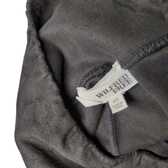 Aritzia Wilfred Free Daria Black Faux Suede Leggings Size XS - Picture 4 of 7